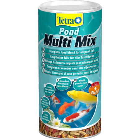 Aliment complet pour poissons de bassin de jardin Multi Mix 1L - TETRA POND - AQN57