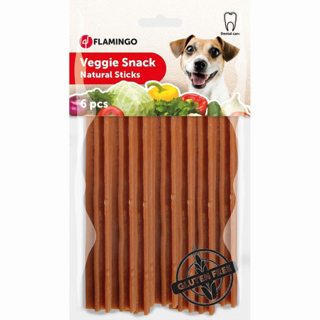 Friandise Veggie Snack Natural Sticks 12cm x6 - FLAMINGO - FLA514766