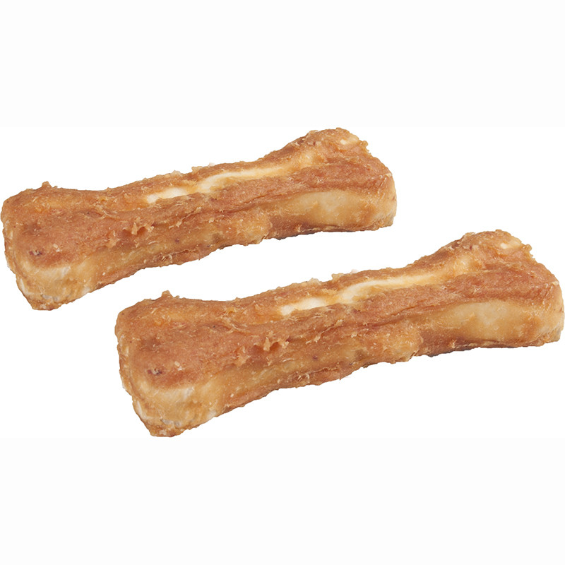 Friandises pour chien R'Hide Os avec poulet 10cm 120g x2 - FLAMINGO - FLA514859