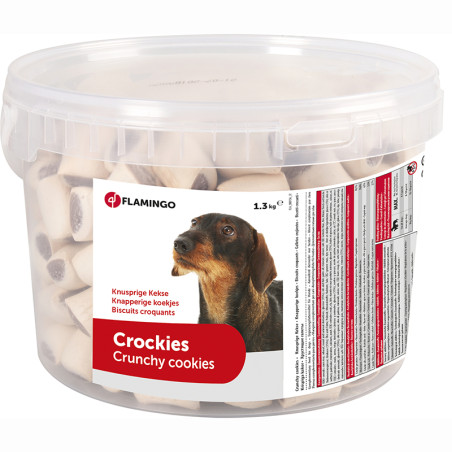 Friandises pour chien Biscuits Crockies 1300g - FLAMINGO - FLA501523