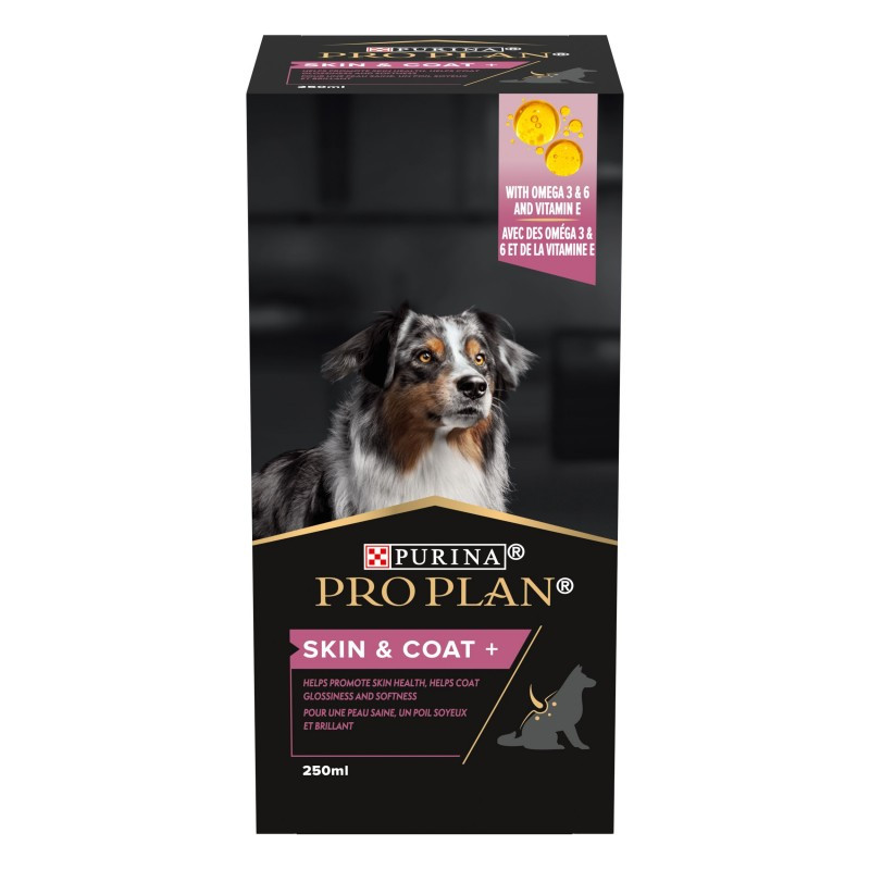 Complément alimentaire Skin & Coat+ pour chien adulte 250mL - PRO PLAN - WSUPDSKIN67