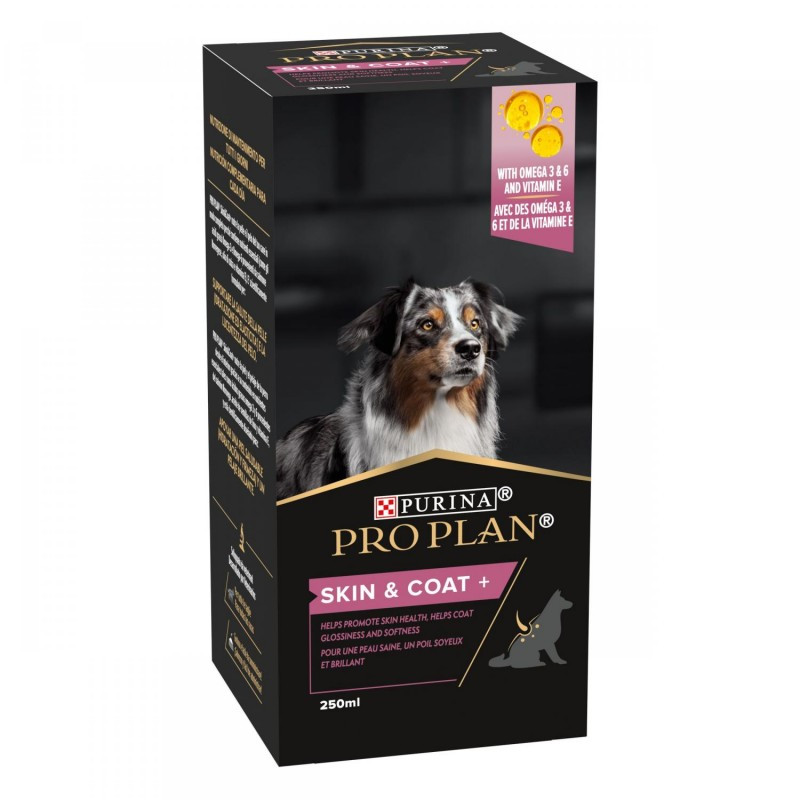 Complément alimentaire Skin & Coat+ pour chien adulte 250mL - PRO PLAN - WSUPDSKIN67
