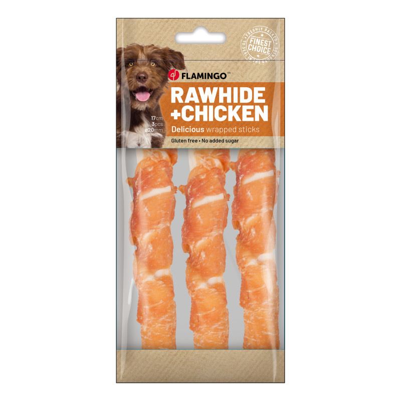 Snack chick'n wrap stick 17cm - 3pces 155g - FLAMINGO - FLA514534