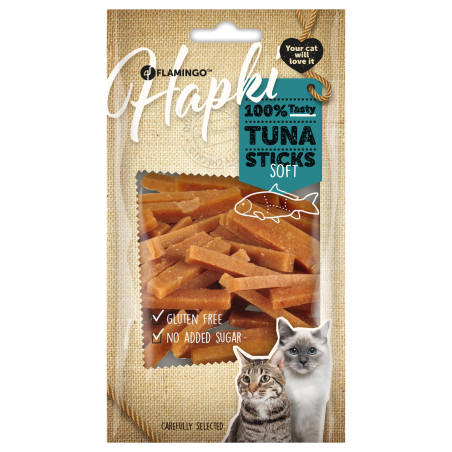 Friandises pour chat Hapki Lanières avec thon 50g - FLAMINGO - FLA560602