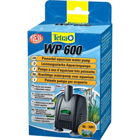 Pompe à eau WP 600 pour aquarium jusqu'à 300L Noir - TETRA TECH - AQC886