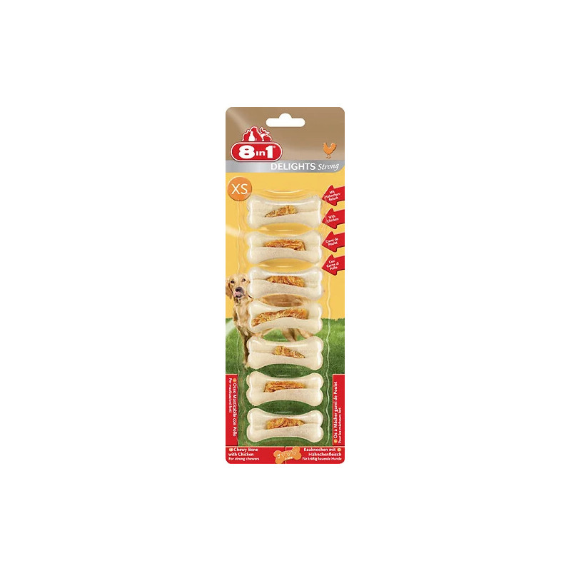 Friandise Os à mâcher delights strong XS - 8IN1 - TCHG43