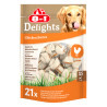 Friandise Os à mâcher delights value bag viande nature XS - 8IN1 - TCHG403
