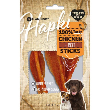 Friandises pour chien Chick'n Snack Twisted Stick 55g - FLAMINGO - FLA512449