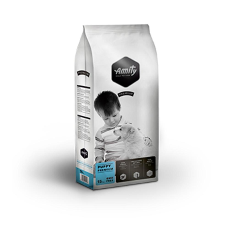 Croquettes pour chiot au poulet & riz 15kg - AMITY PREMIUM - AMIDPPU15