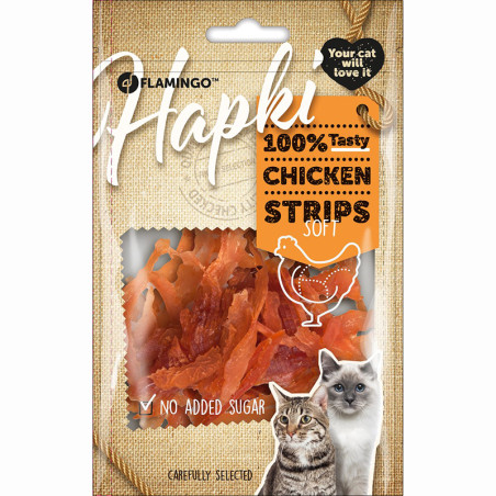 Friandises pour chat Hapki Soft Strip poulet 85g - FLAMINGO - FLA502932