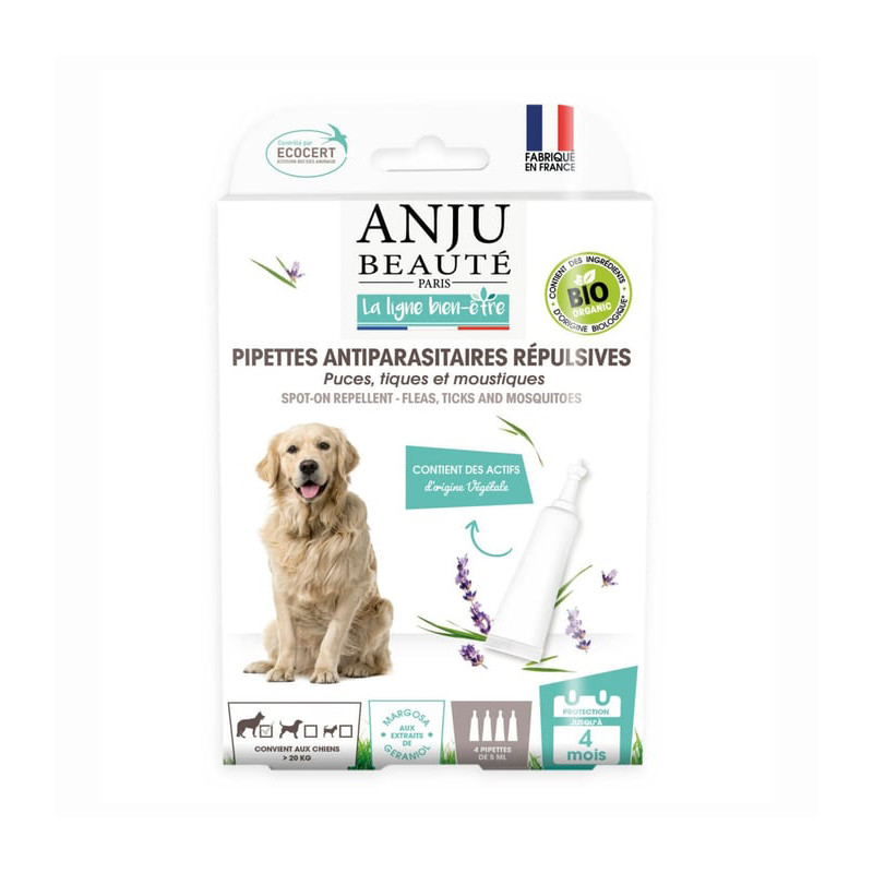 Pipette insectifuge pour chien très grand bio - ANJU - ANJB37B