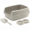 Bac à litière Kitcat large Gris - MODERNA - MOD-AA77GRIS