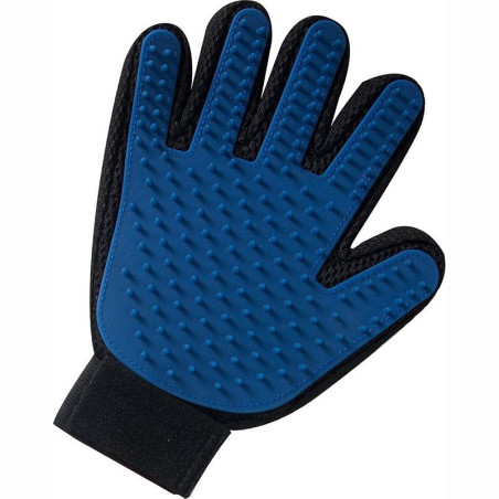Gant de massage & brossage pour animaux Bleu - FLAMINGO - FLA516668