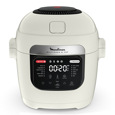 Multicuiseur Multicook & Fry 1200W 6L Blanc - MOULINEX - MZ7301F0