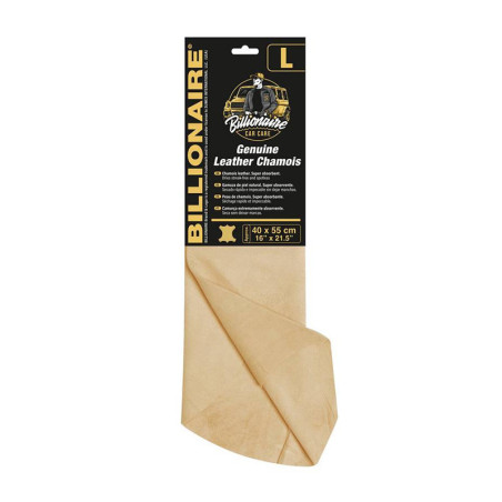 Peau de chamois naturelle 40x55cm - BILLIONAIRE - BLN0645