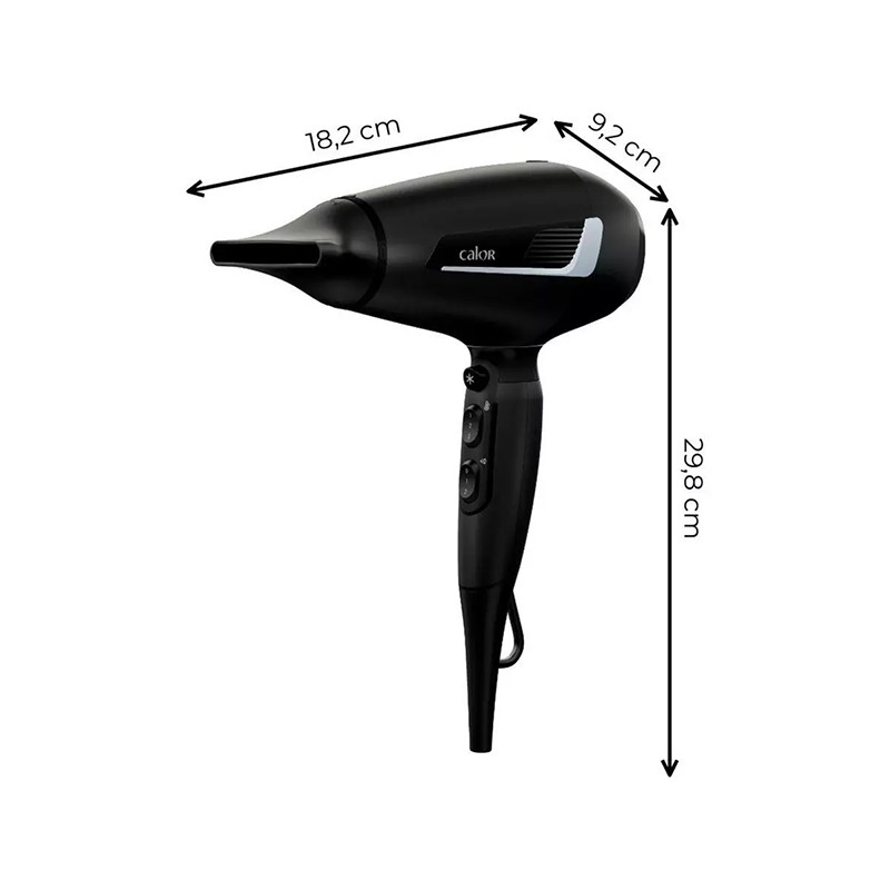 Sèche-cheveux Pro Expert Power Style 2100 W Noir - CALOR - CV8820CO