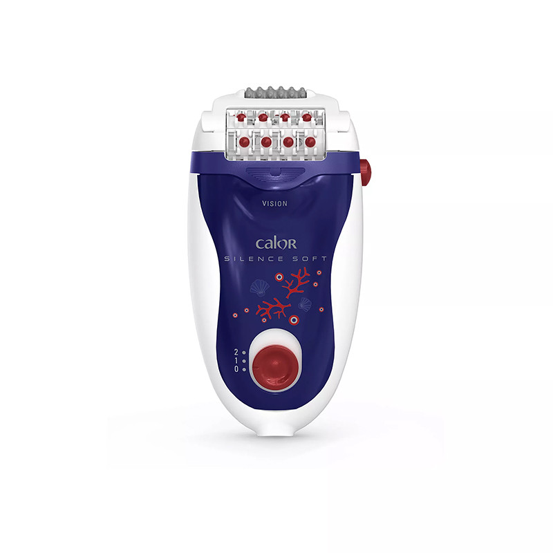 Epilateur électrique Silence soft 5W Blanc/Bleu - CALOR - EP5624CO