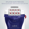 Epilateur électrique Silence soft 5W Blanc/Bleu - CALOR - EP5624CO