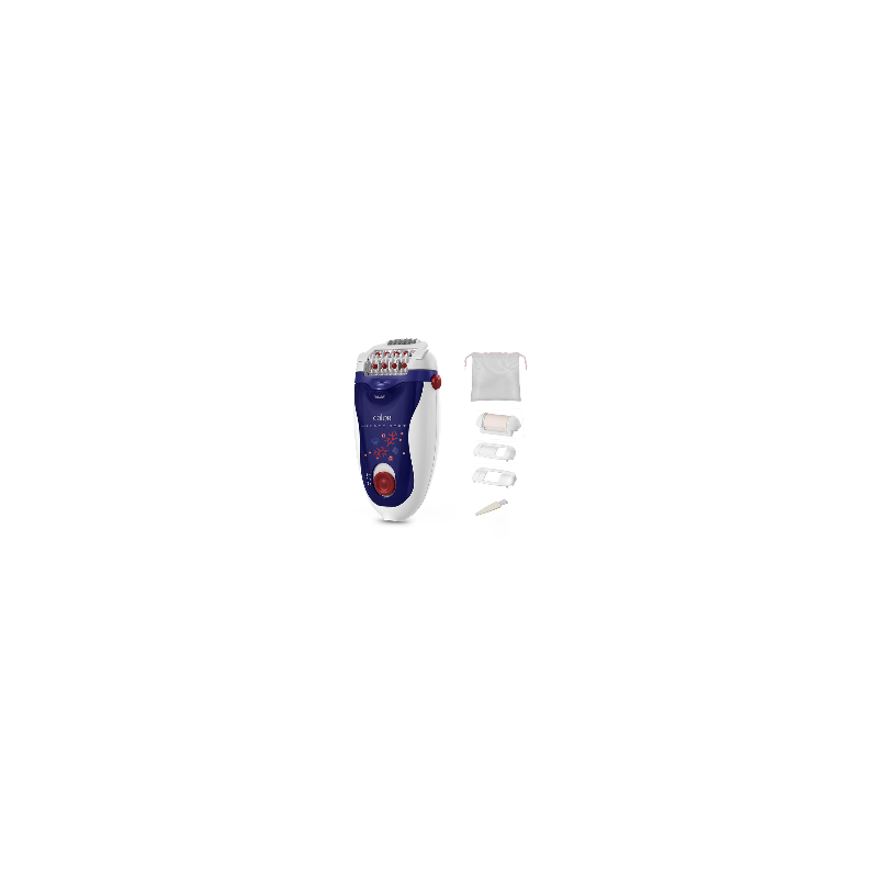 Epilateur électrique Silence soft 5W Blanc/Bleu - CALOR - EP5624CO