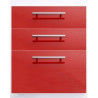 FACADE SOFIA 3 TIROIRS CERISE 72 X 80 CM