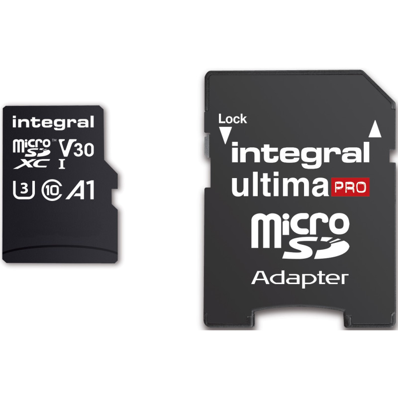 Carte Micro SD/4K 256GB Classe 10 100MB/s Integral