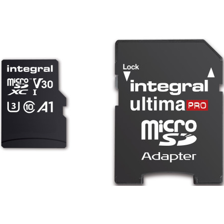 Carte Micro SD/4K 256GB Classe 10 100MB/s Integral