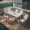 Parasol déporté octogonal AVEA taupe 287 x 287 cm