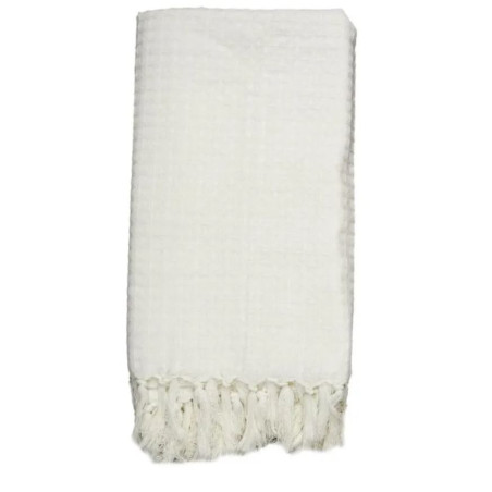 Jeté de canapé Gaufré 170x250cm Ivoire - HOME DECO FACTORY