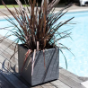 Pot plastique carré 31L anthracite