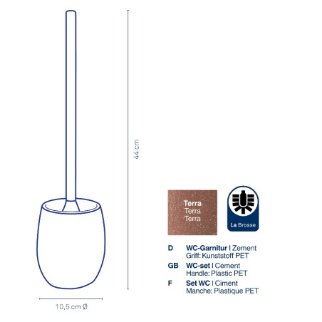 Set WC Roda Terre cuite - KELA