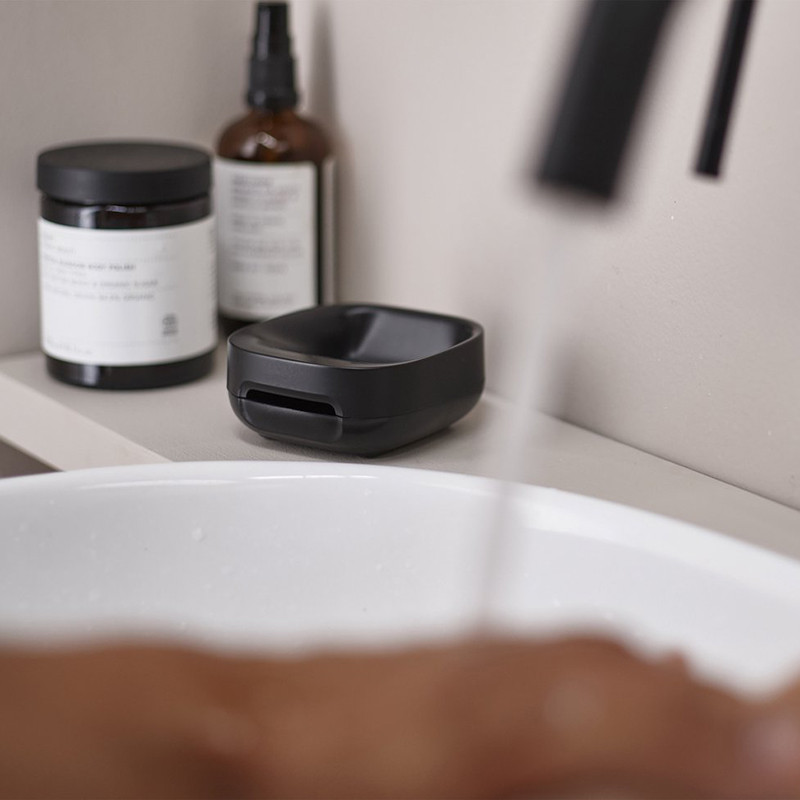 Porte-savon compact Slim Noir - JOSEPH JOSEPH