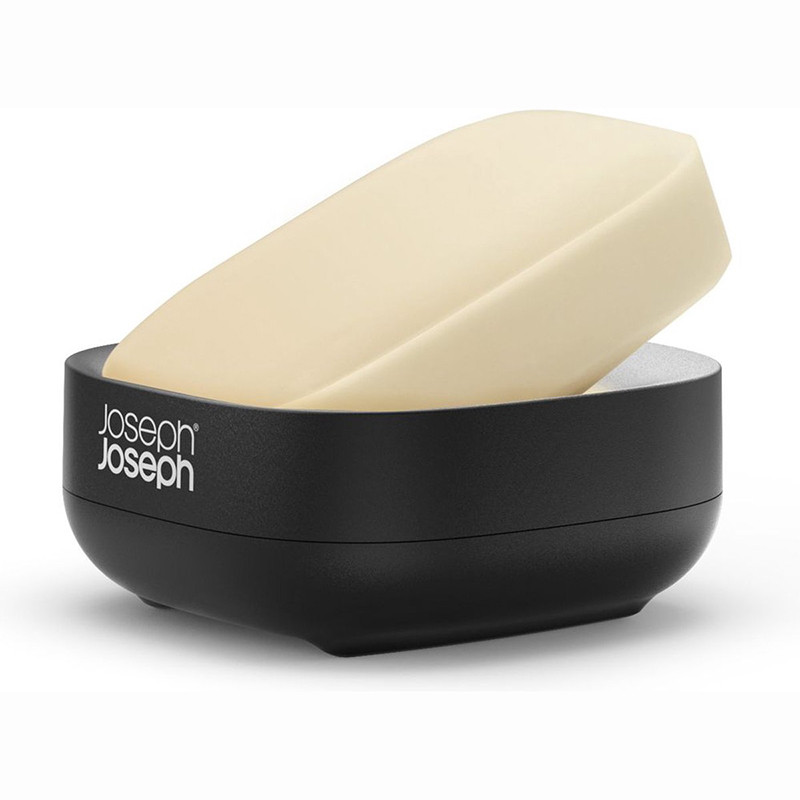 Porte-savon compact Slim Noir - JOSEPH JOSEPH