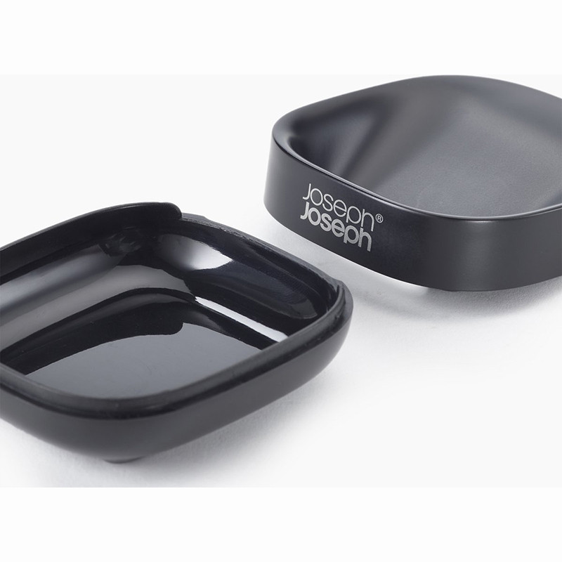 Porte-savon compact Slim Noir - JOSEPH JOSEPH