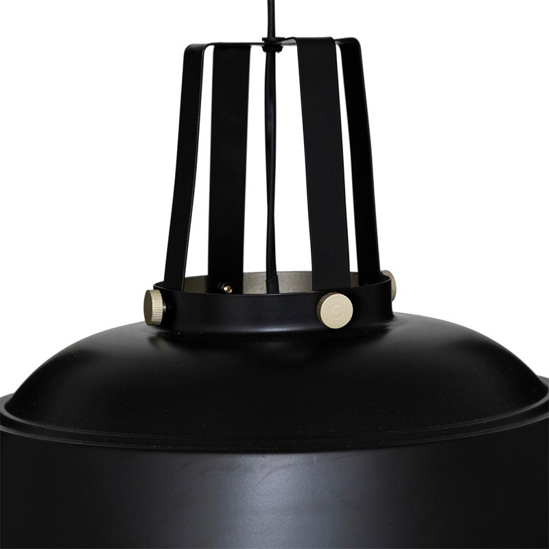 Suspension Soul en métal E27 D35cm Noir - ATMOSPHERA