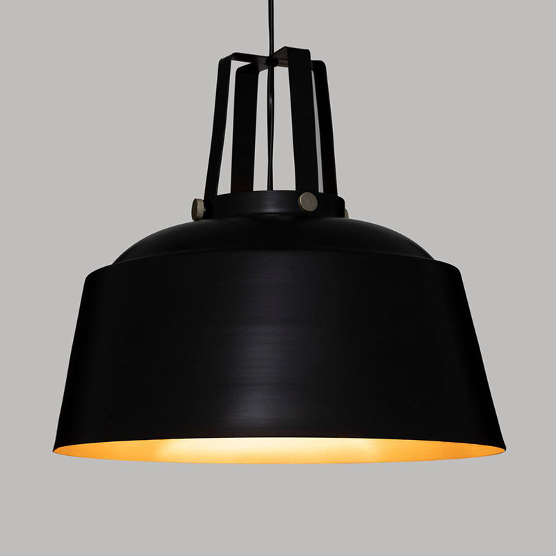 Suspension Soul en métal E27 D35cm Noir - ATMOSPHERA