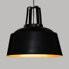 Suspension Soul en métal E27 D35cm Noir - ATMOSPHERA