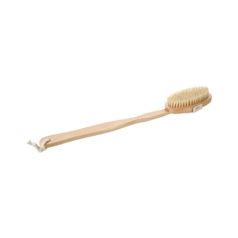 Brosse de bain manche détachable bois