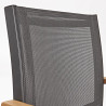 Fauteuil de jardin Oris en aluminium et eucalyptus