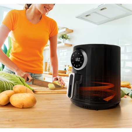 Friteuse sans huile à air chaud 3,5L - SCHNEIDER - SCDF2235AMB
