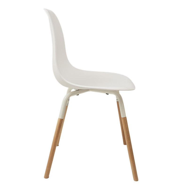 Chaise scandinave phenix blanc - HD7610