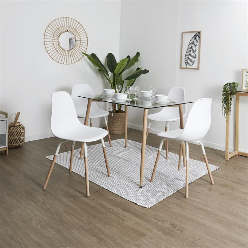 Chaise scandinave phenix blanc - HD7610