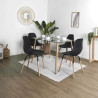 Chaise scandinave phenix noir - HD7609