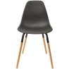 Chaise scandinave phenix noir - HD7609