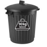 Poubelle + couvercle 80L