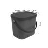 Poubelle 6L Trendy polypropylène anthracite