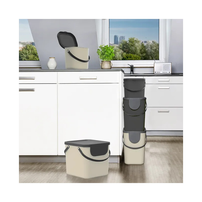 Poubelle 6L Trendy polypropylène anthracite