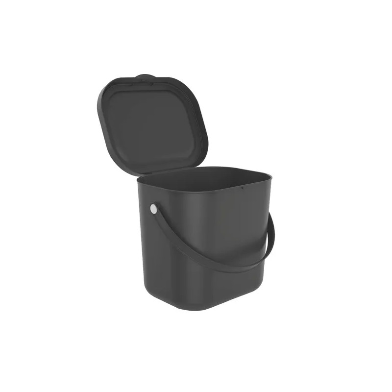 Poubelle 6L Trendy polypropylène anthracite