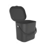 Poubelle 6L Trendy polypropylène anthracite