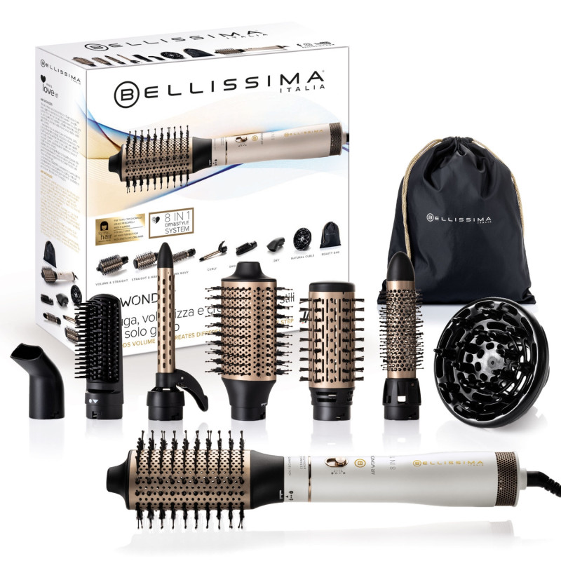 Brosse soufflante air wonder 8 en 1 - BELLISSIMA - 11847