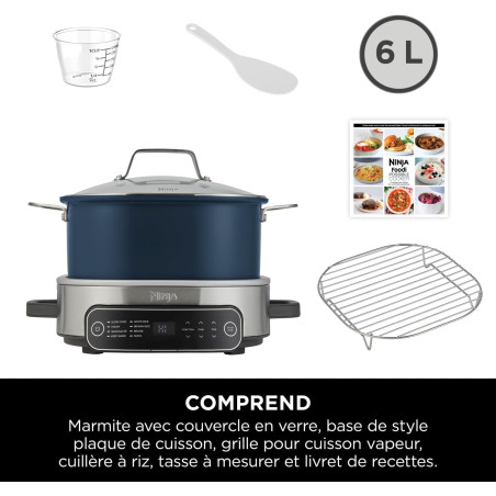 Mijoteuse et cuiseur à riz Possible Cooker 1000W 6L Bleu - NINJA - MC1101EU
